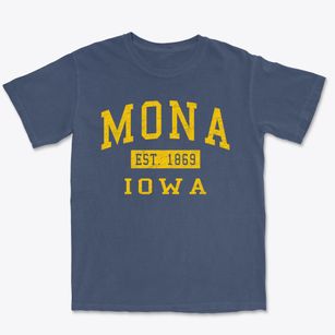 Mona Iowa Classic Established Premium Heavyweight T-shirt