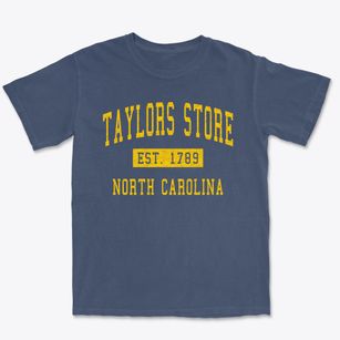 Taylors Store North Carolina Classic Established Premium Heavyweight T-shirt