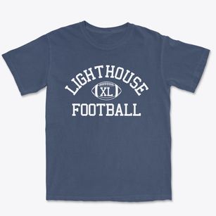 Lighthouse Christian School Classic Football Premium Heavyweight T-shirt