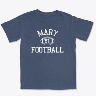 Mary Queen Of Peace School Classic Football Premium Heavyweight T-shirt