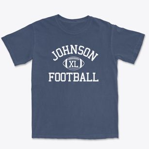 Johnson County Dist 42 School Classic Football Premium Heavyweight T-shirt