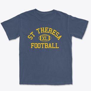 St Theresa Of The Infant Jesus Parish Classic Football Premium Heavyweight T-shirt