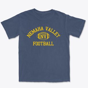 Nemaha Valley High School Classic Football Premium Heavyweight T-shirt