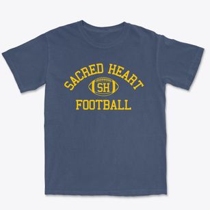 Sacred Heart School Classic Football Premium Heavyweight T-shirt