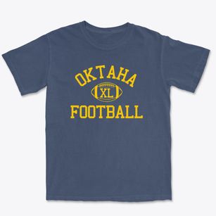 Oktaha High School Classic Football Premium Heavyweight T-shirt
