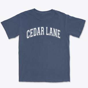 Cedar Lane Center Varsity Arch Premium Heavyweight T-shirt