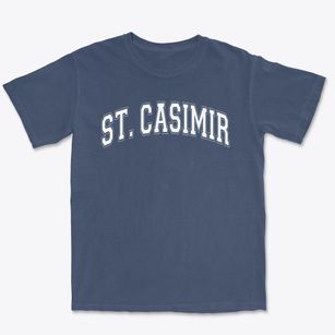 Saint Casimir Elementary School Varsity Arch Premium Heavyweight T-shirt