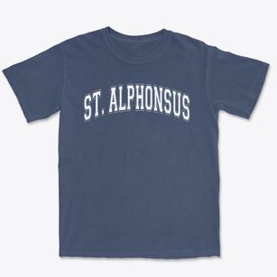Saint Alphonsus School Varsity Arch Premium Heavyweight T-shirt