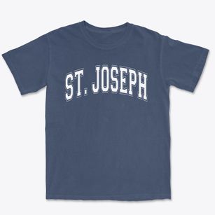 St Joseph Parish Varsity Arch Premium Heavyweight T-shirt