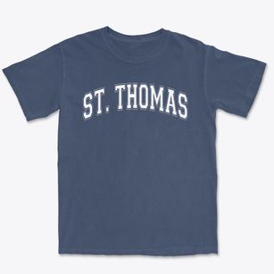 Saint Thomas The Apostle School Varsity Arch Premium Heavyweight T-shirt