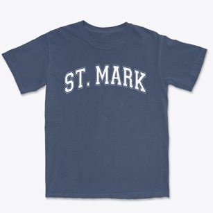 Saint Mark Lutheran School Varsity Arch Premium Heavyweight T-shirt