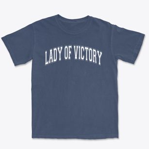 Our Lady Of Victory School Varsity Arch Premium Heavyweight T-shirt