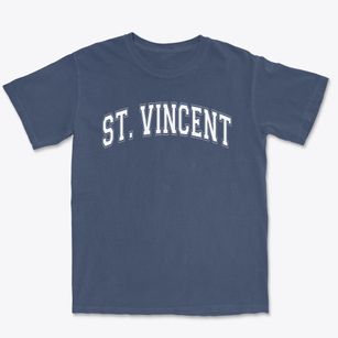 Saint Vincent De Paul School Varsity Arch Premium Heavyweight T-shirt
