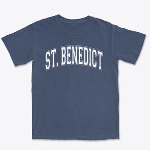Saint Benedict School Varsity Arch Premium Heavyweight T-shirt