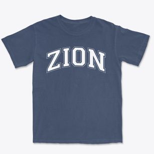 Zion Lutheran School Varsity Arch Premium Heavyweight T-shirt
