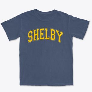 Shelby High School Varsity Arch Premium Heavyweight T-shirt