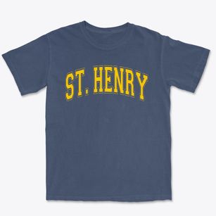 St Henry Parish Varsity Arch Premium Heavyweight T-shirt