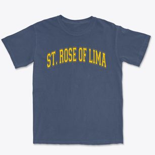Saint Rose Of Lima School Varsity Arch Premium Heavyweight T-shirt