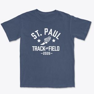 Saint Paul Lutheran School Track and Field Premium Heavyweight T-shirt