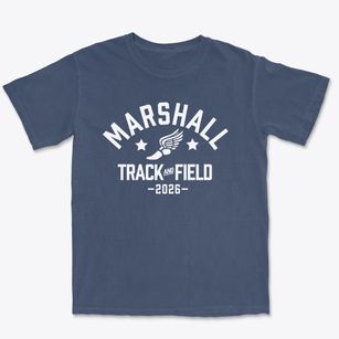 Marshall Junior High School Track and Field Premium Heavyweight T-shirt