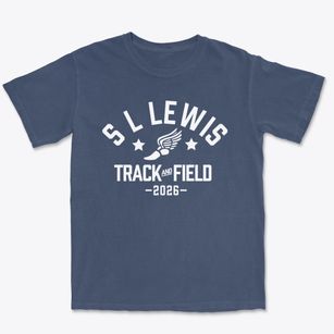 S L Lewis Elementary School Track and Field Premium Heavyweight T-shirt