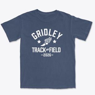 Gridley Middle School Track and Field Premium Heavyweight T-shirt