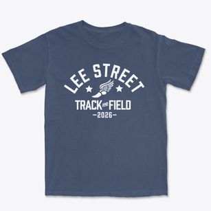 Lee Street Elementary School Track and Field Premium Heavyweight T-shirt