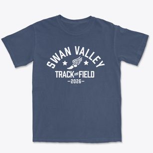 Swan Valley High School Track and Field Premium Heavyweight T-shirt