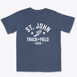 Saint John Lutheran School Track and Field Premium Heavyweight T-shirt