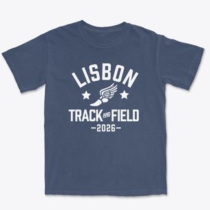 Lisbon David Anderson High School Track and Field Premium Heavyweight T-shirt