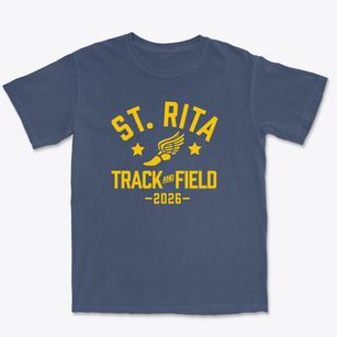 Saint Rita School Track and Field Premium Heavyweight T-shirt