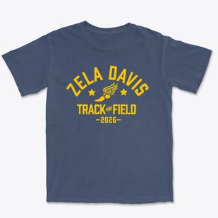 Zela Davis Primary School Track and Field Premium Heavyweight T-shirt
