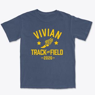 Vivian Elementary School Track and Field Premium Heavyweight T-shirt