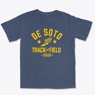 De Soto Senior High School Track and Field Premium Heavyweight T-shirt