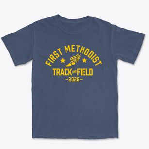 First Methodist School Track and Field Premium Heavyweight T-shirt