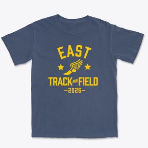 East Middle School Track and Field Premium Heavyweight T-shirt