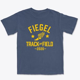 Fiegel Elementary School Track and Field Premium Heavyweight T-shirt