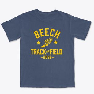 Beech Street Center Elementary School Track and Field Premium Heavyweight T-shirt