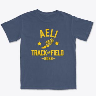 Academy For Early Learning Independent Chartered School Track and Field Premium Heavyweight T-shirt