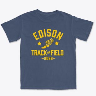 Edison Elementary School Track and Field Premium Heavyweight T-shirt