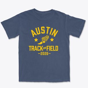 Austin Area School Track and Field Premium Heavyweight T-shirt