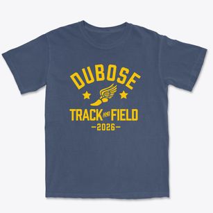 Dubose Middle School Track and Field Premium Heavyweight T-shirt
