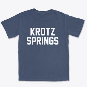 Krotz Springs Louisiana Classic Block Premium Heavyweight T-shirt