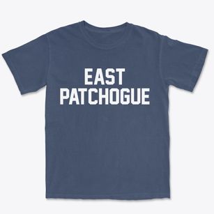 East Patchogue New York Classic Block Premium Heavyweight T-shirt