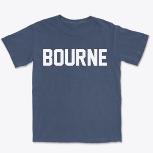 Bourne Massachusetts Classic Block Premium Heavyweight T-shirt