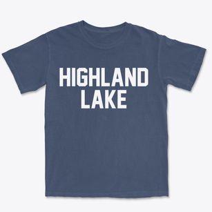 Highland Lake Alabama Classic Block Premium Heavyweight T-shirt