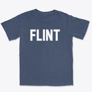 Flint Michigan Classic Block Premium Heavyweight T-shirt