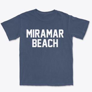 Miramar Beach Florida Classic Block Premium Heavyweight T-shirt