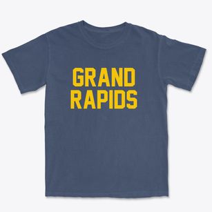 Grand Rapids Ohio Classic Block Premium Heavyweight T-shirt
