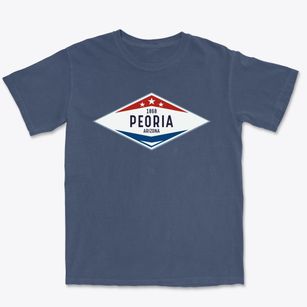 Peoria Arizona Diamond Star Premium Heavyweight T-shirt